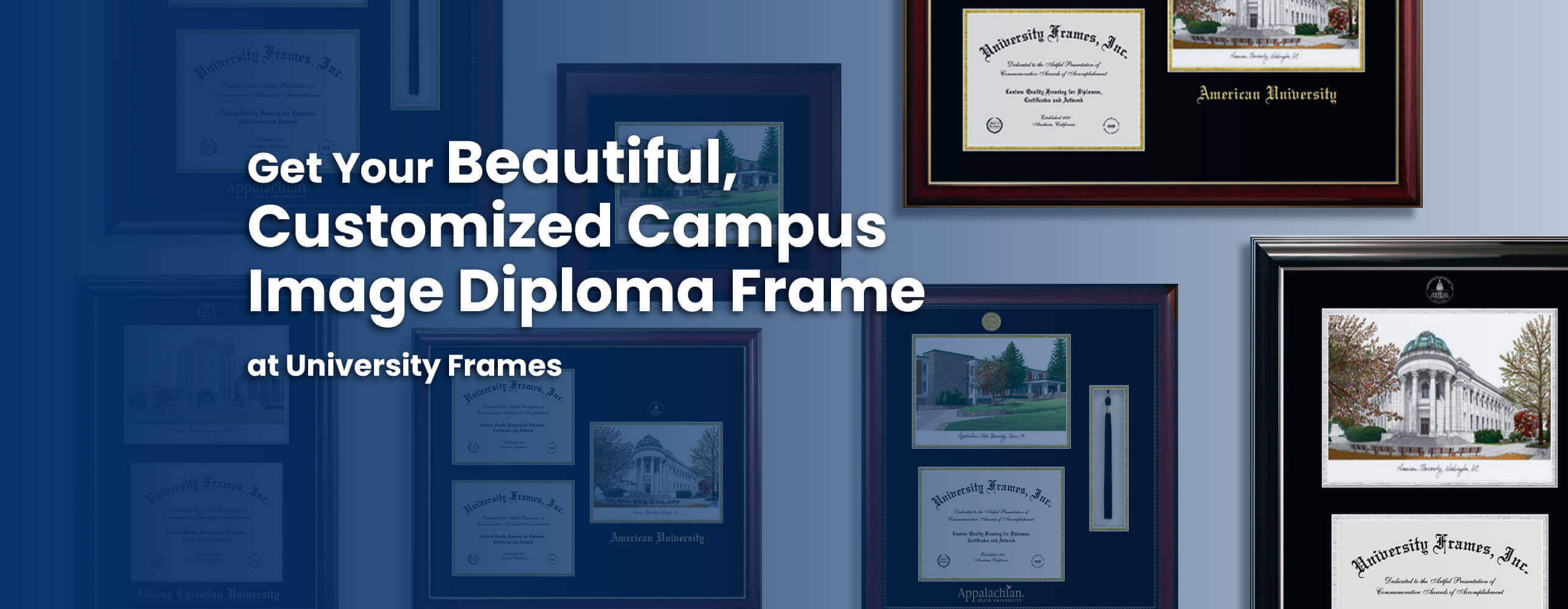 Get Your Beautiful, Customized Campus Image Diploma Frame at University Frames