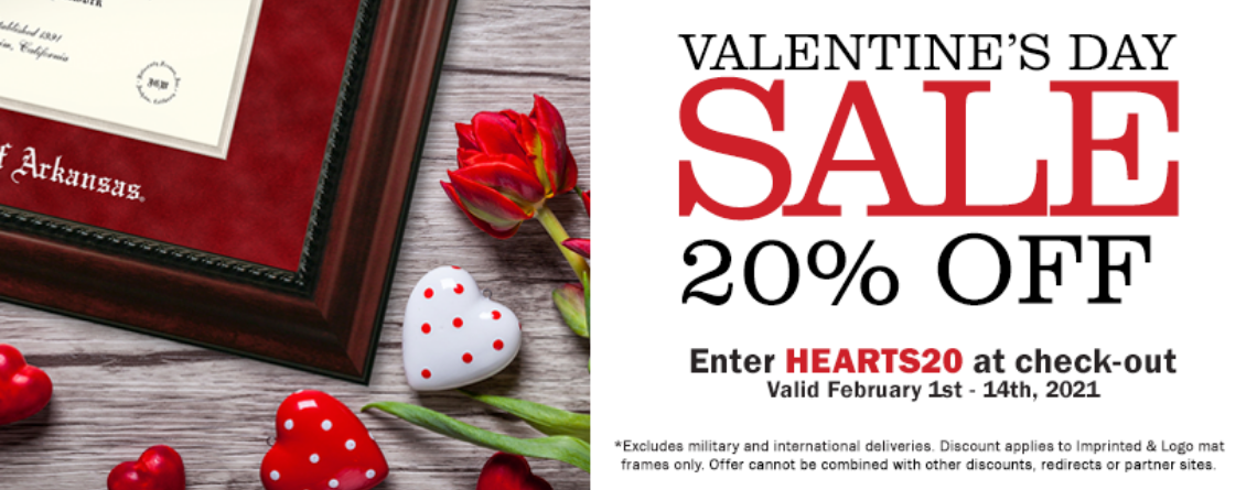 University Frames Valentine’s Day Sale: Celebrate Your Loved Ones with Customized Diploma Frames 