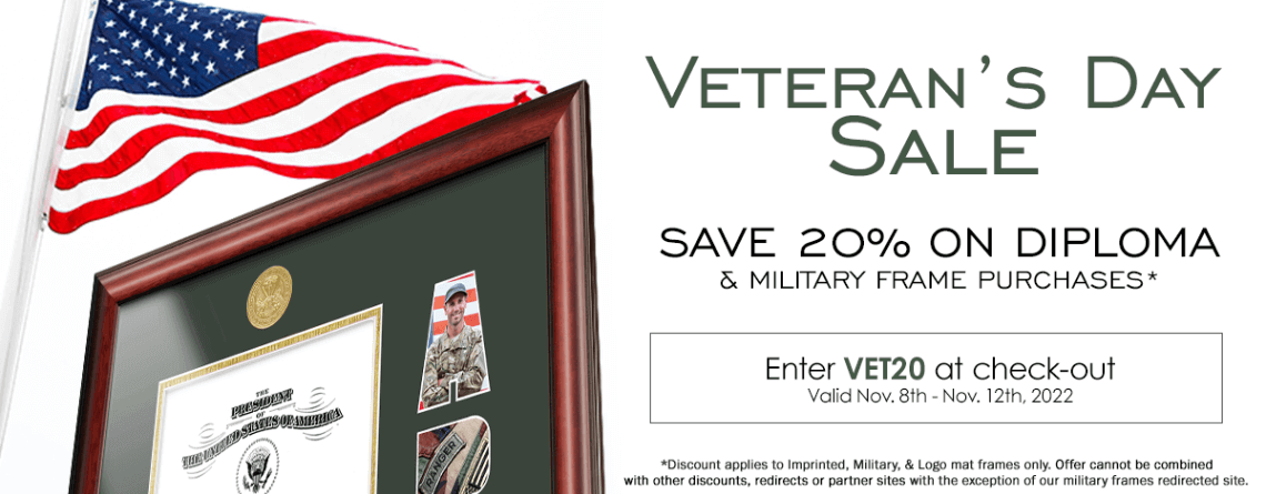 University Frames Veteran’s Day Sale: Honoring Our Veterans