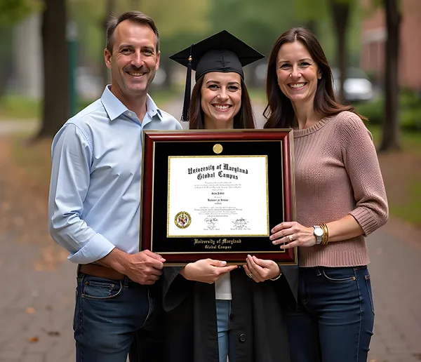 graduate-holding-custom-university-diploma-frames
