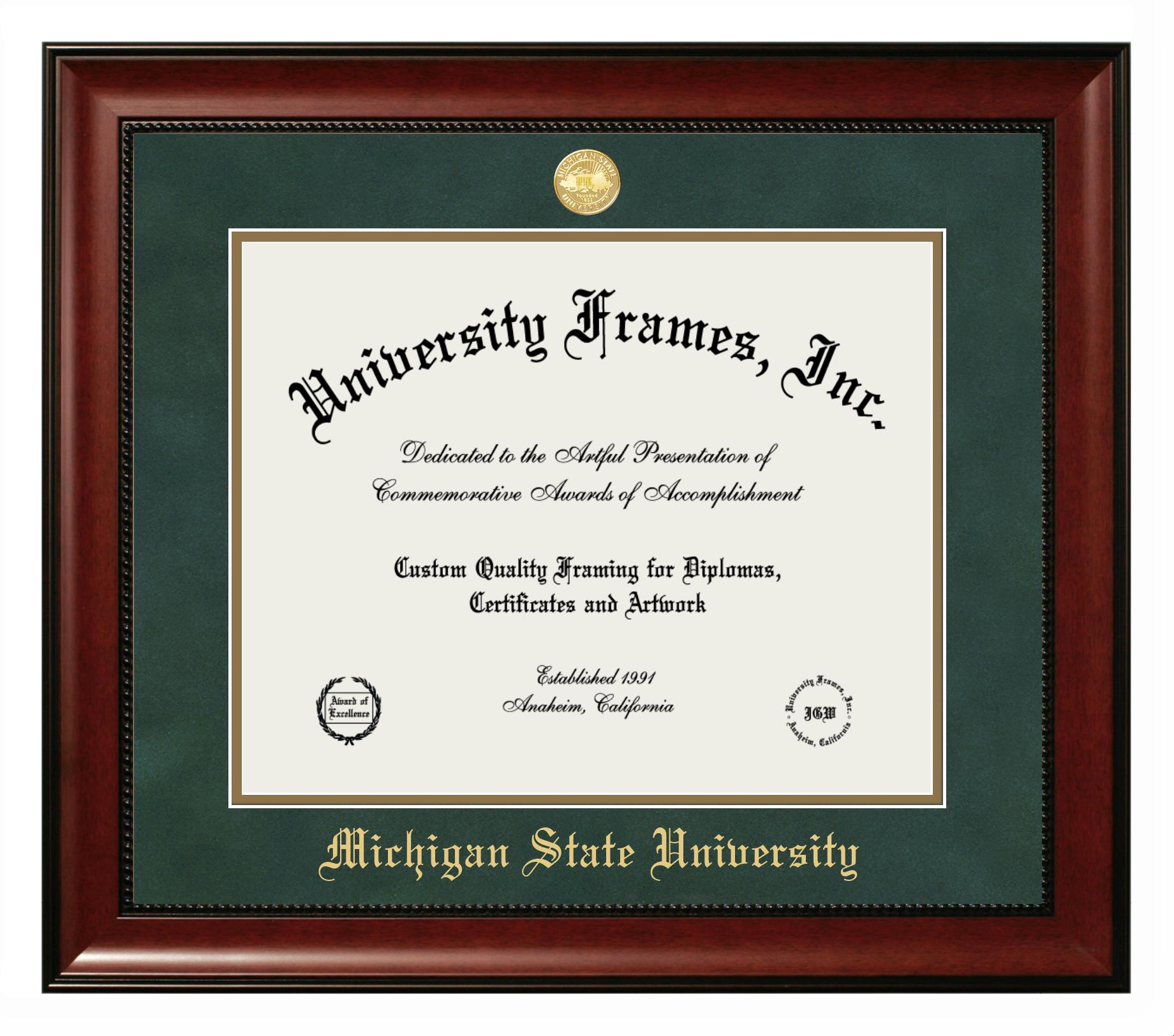 Diploma Frame with Avalon Mahogany