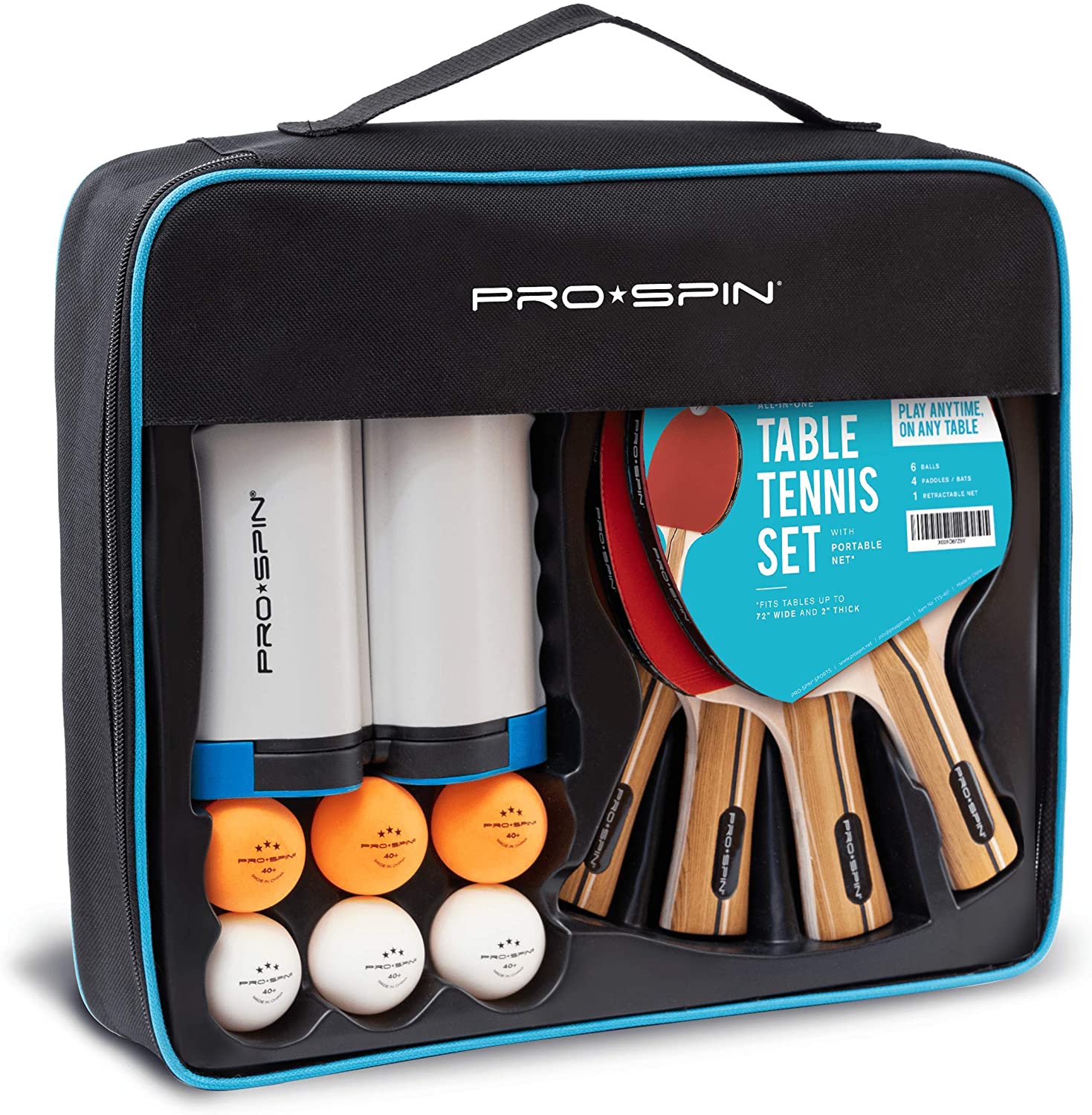 4-Player Kit with Ping Pong Net