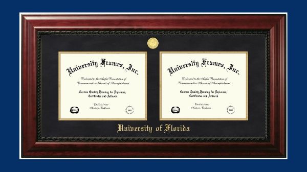 Double Diploma Frame Degree Side by Side