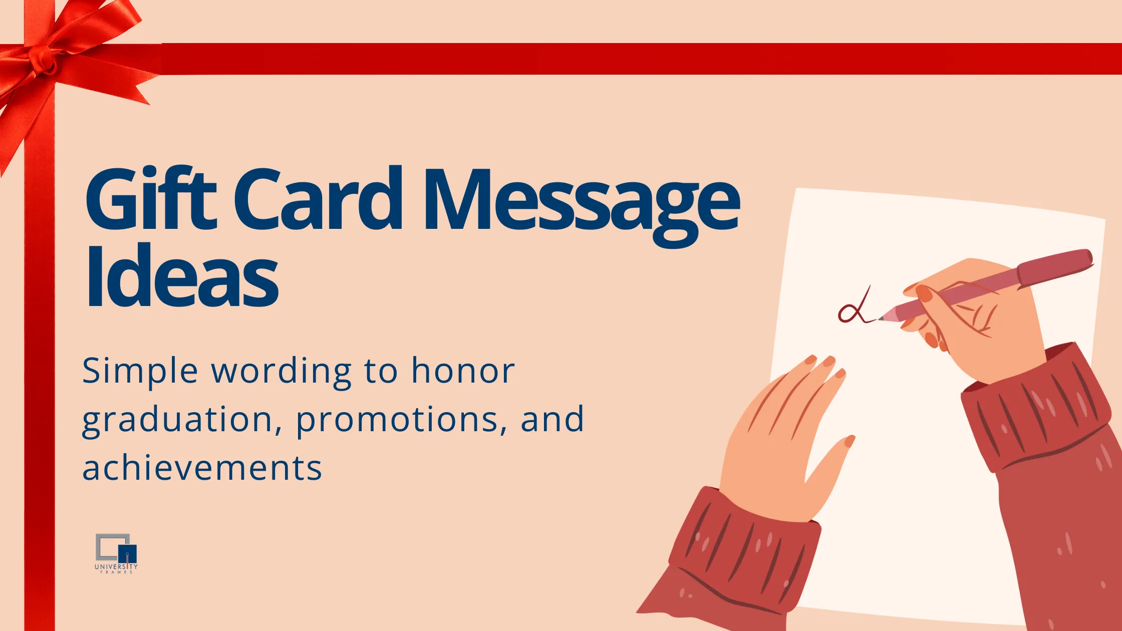 Gift Card Message Ideas for Diploma Frame Gifts