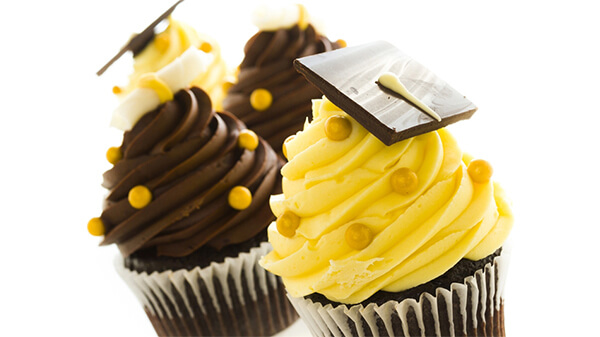 Graduation cap Cupcakes