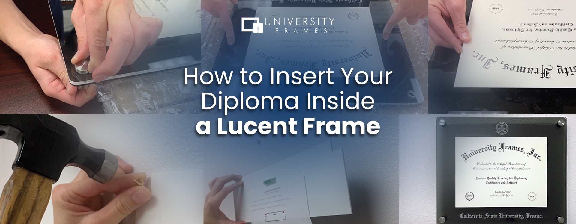 How to Insert Your Diploma Inside a Lucent Frame