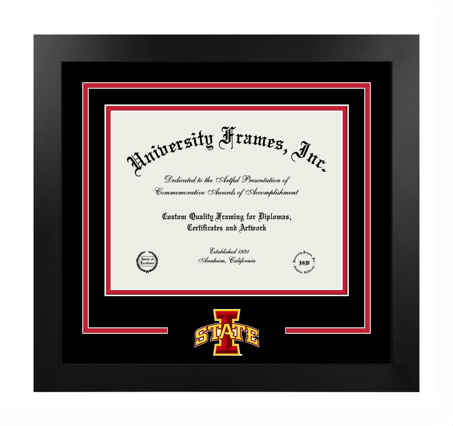 Iowa State University Logo Mat Frame