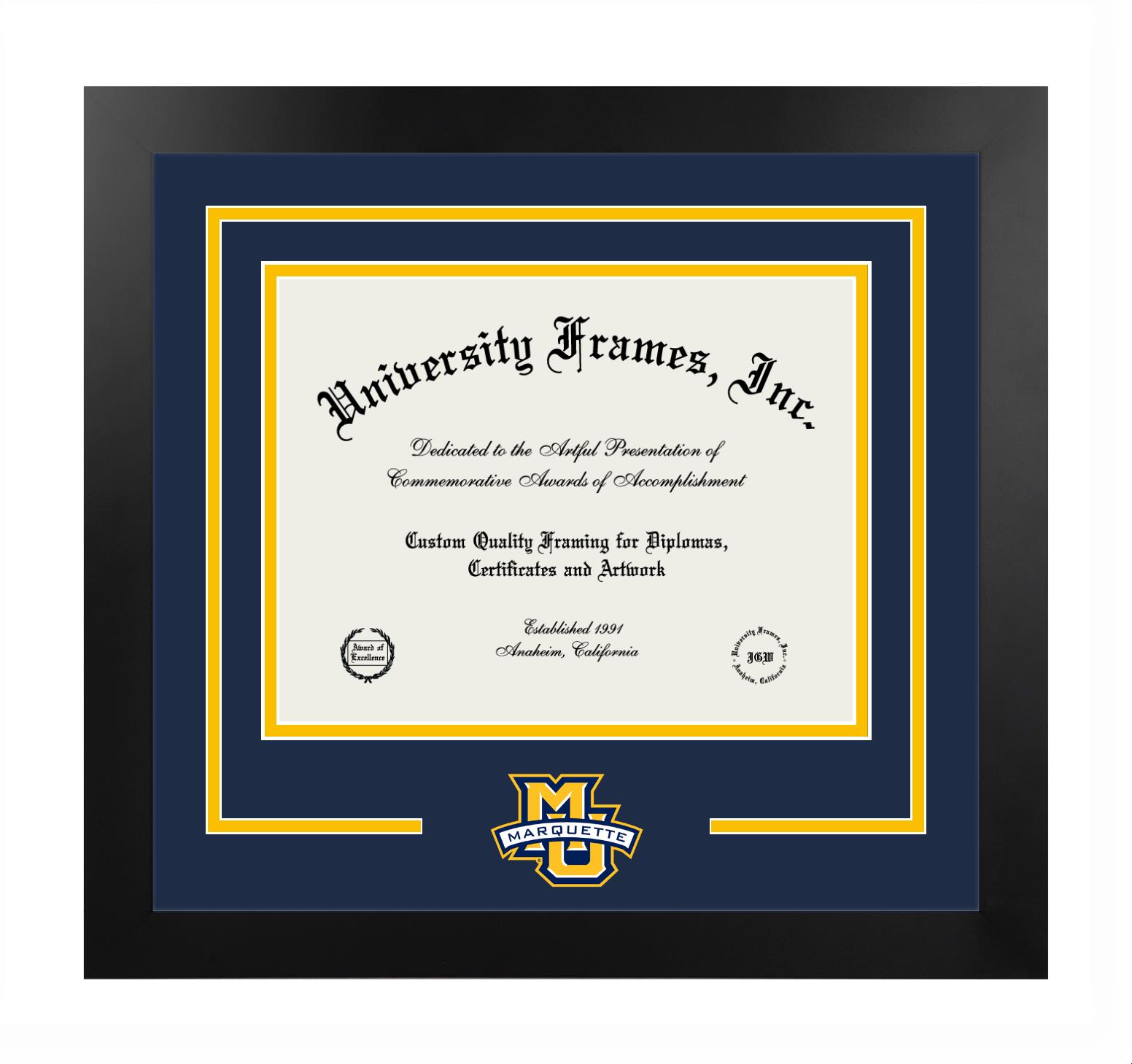 Marquette University Logo Mat Frame