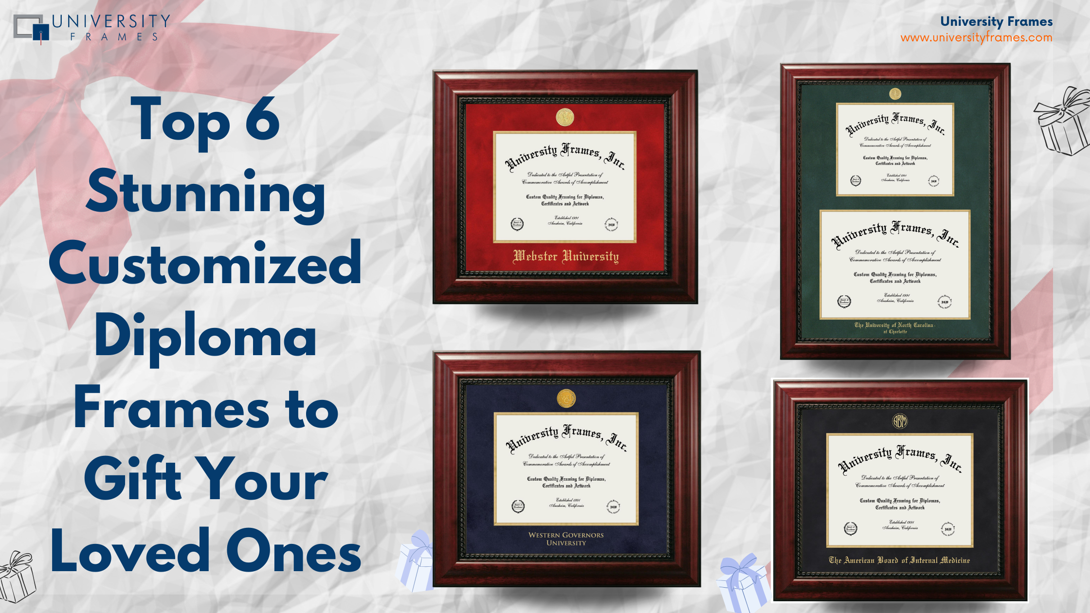 Top 6 Stunning Customized Diploma Frames to Gift Your Loved Ones 