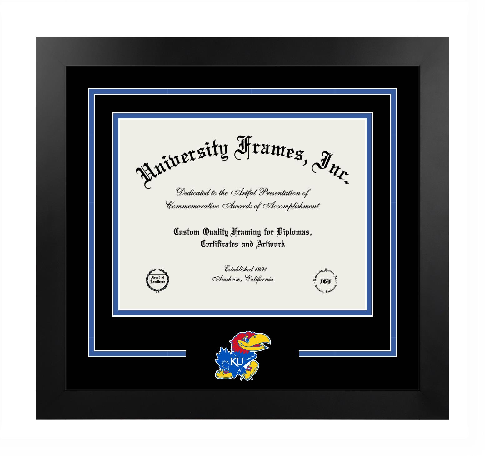University of Kansas Logo Mat Frame