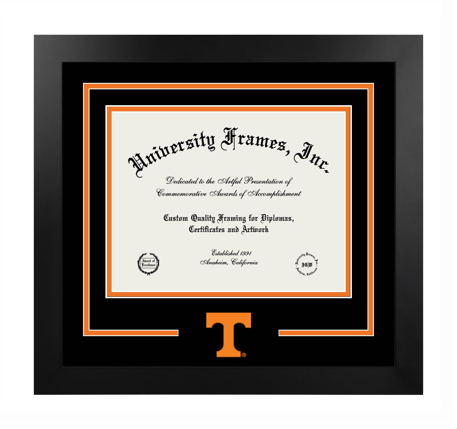 University of Tennessee Logo Mat Frame