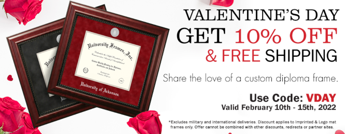 Get 10% off on Imprinted and Logo Mat Frames This Valentine’s Day