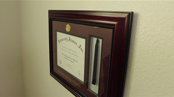 Hang Diploma Frame Step 10