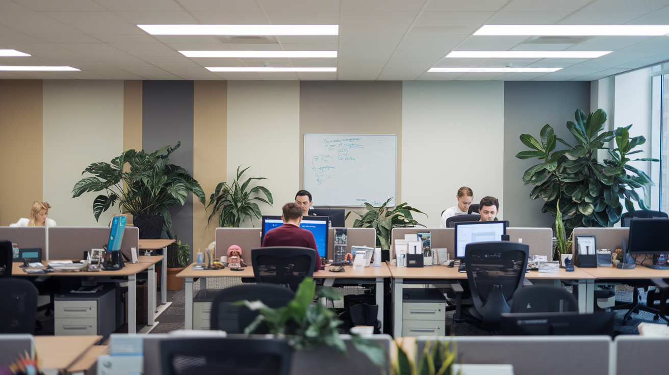  Greenery with Office Plants