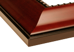 Boston University School of Medicine Diploma Frame in Executive with Gold Fillet with Black Suede Mat for document: 8 1/2"h x 11"w  