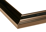American Biographical Institute Diploma Frame in Petite Black with Gold Trim with Black & Gold Mats for document: 8 1/2"h x 11"w  