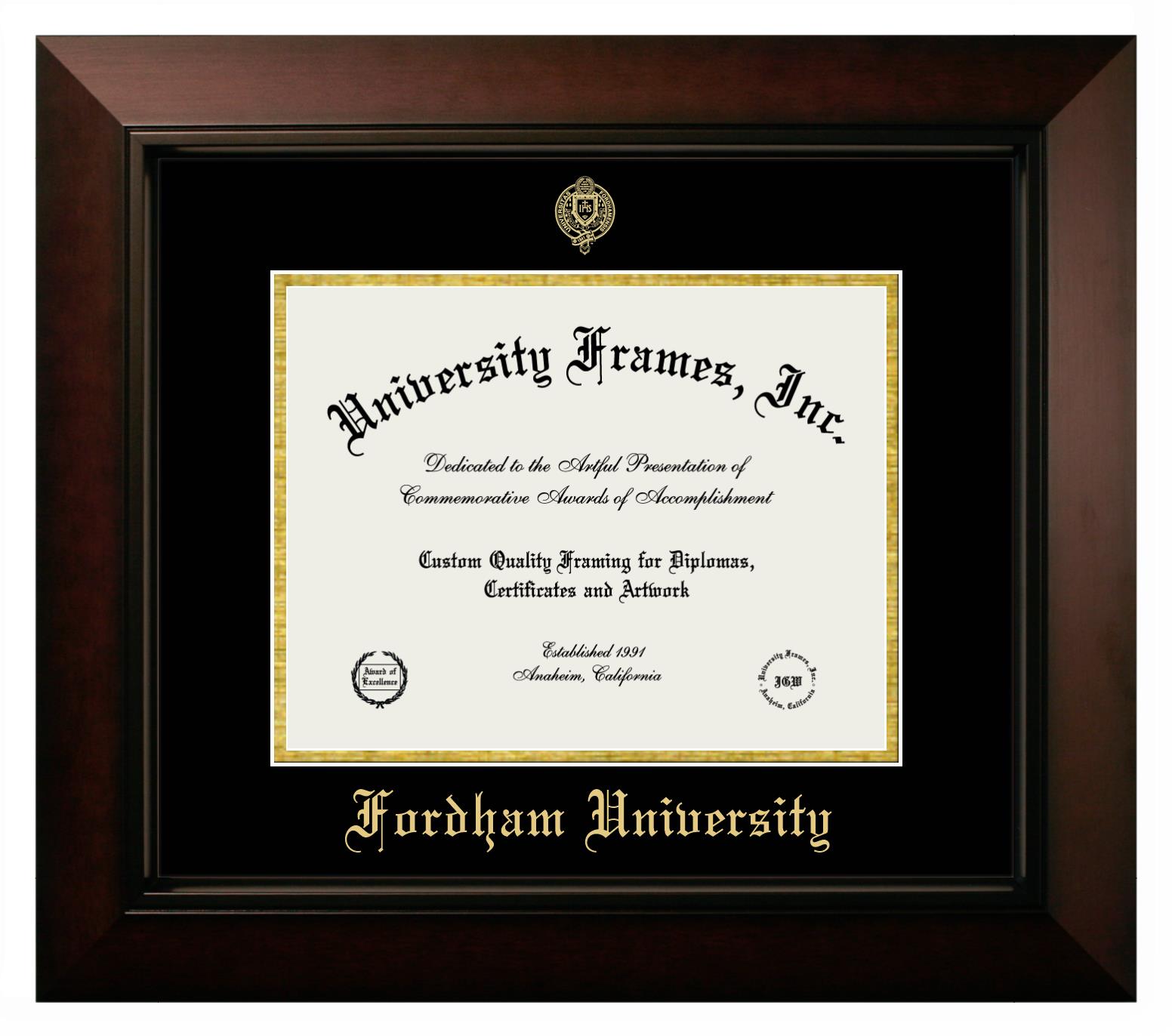 Fordham University 5 x 7 Portrait with Tassel Box Frame in Petite