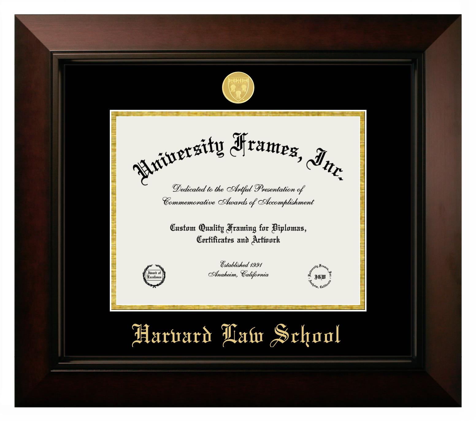 harvard law degree certificate