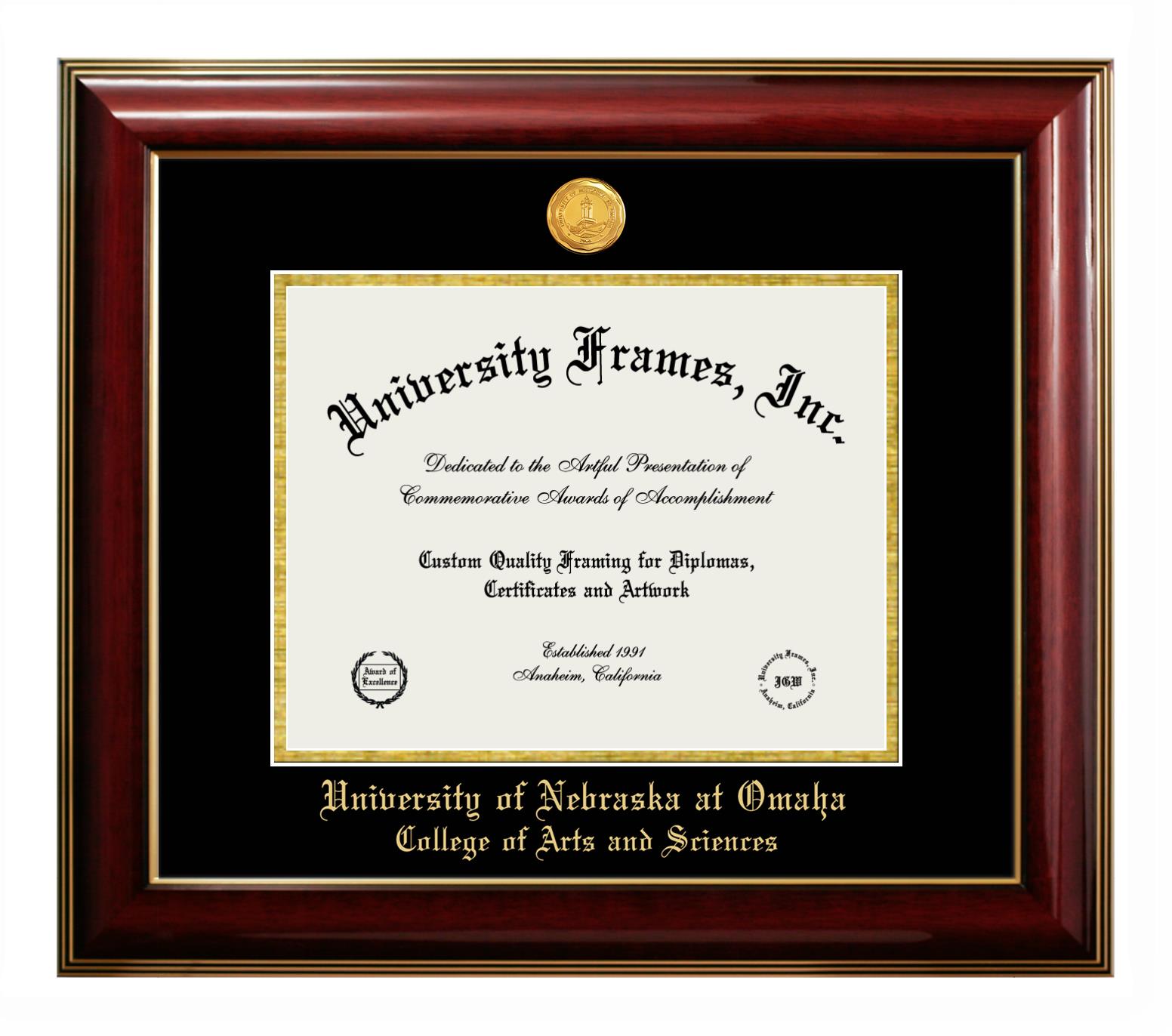 University of Nebraska at Omaha College of Arts and Sciences Diploma