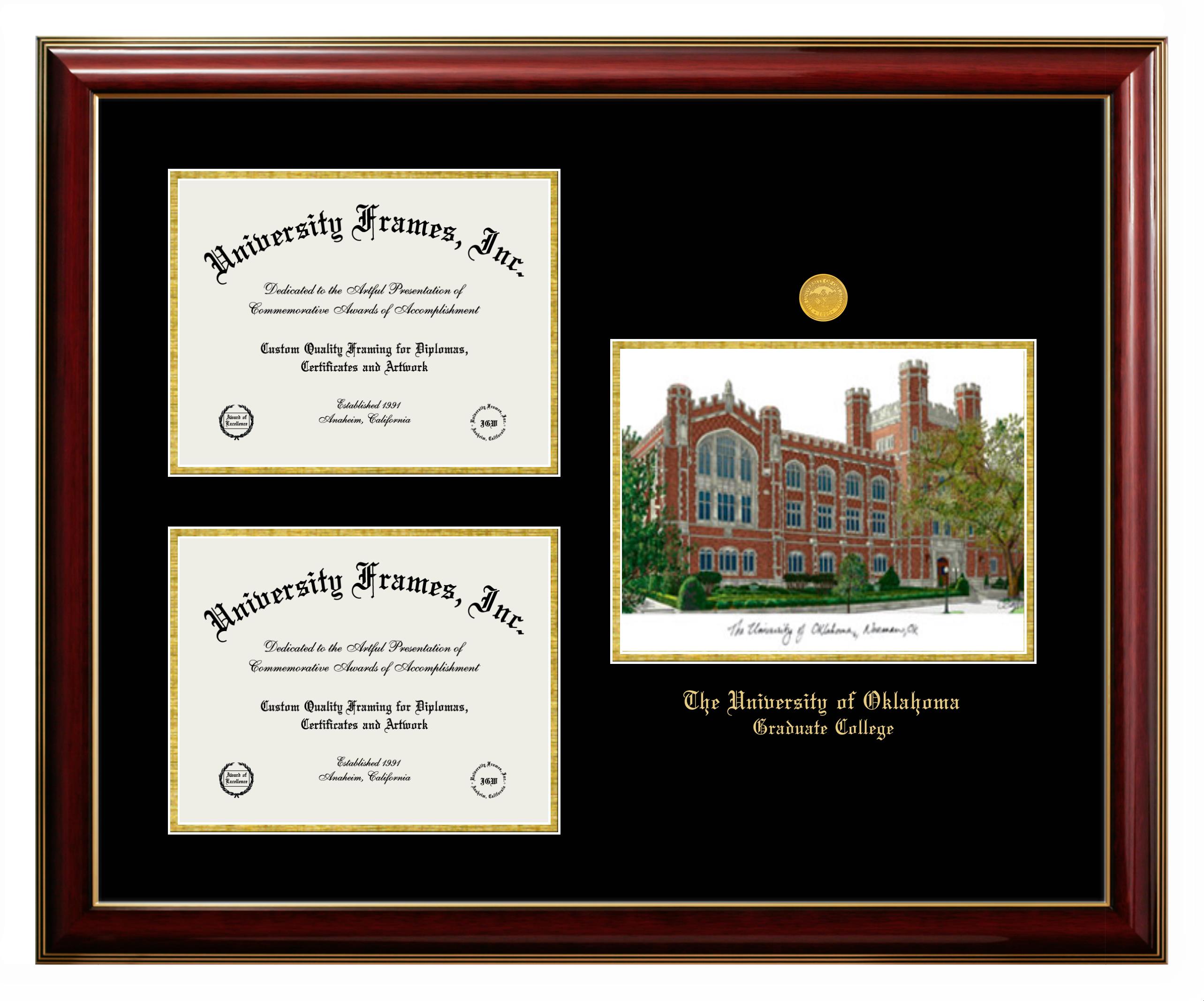 University of Oklahoma Graduate College Diploma Frame University Frames