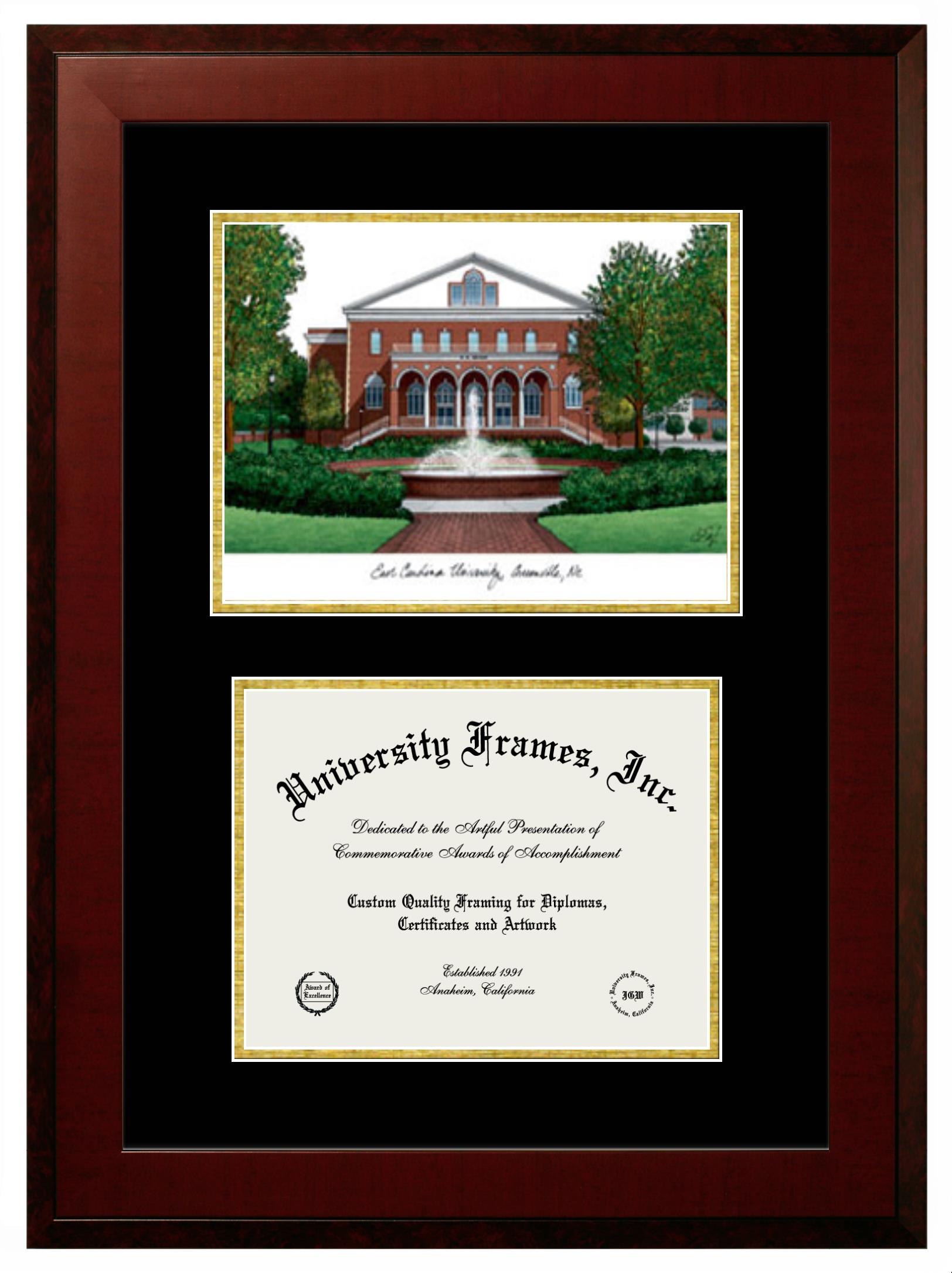 East Carolina University Diploma Frame University Frames