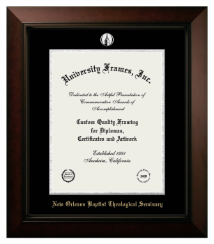 Diploma Frame in Legacy Black Cherry with Black & Silver Mats for DOCUMENT: 14"H X 11"W  