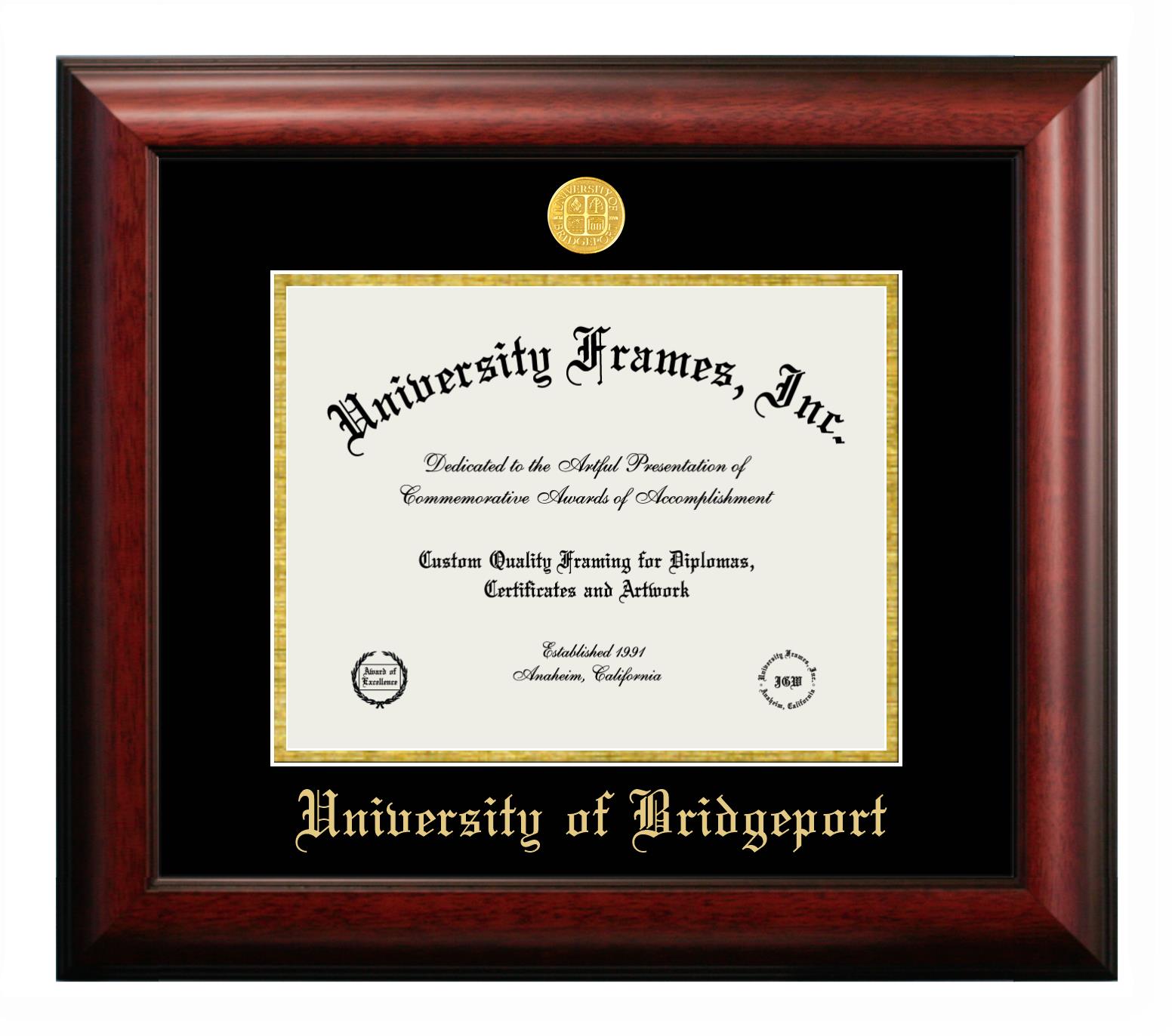 University of Bridgeport Diploma Frame University Frames